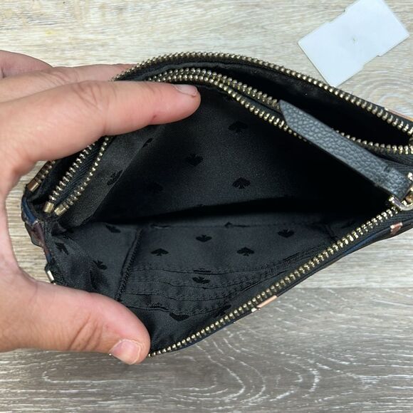 0327 Kate spade nylon double zip wristlet - Picture 8 of 10